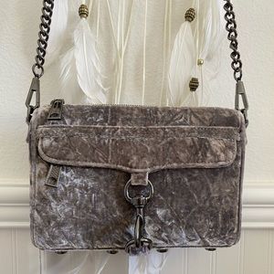 Rebecca Minkhoff Mini Mac Crossbody in grey